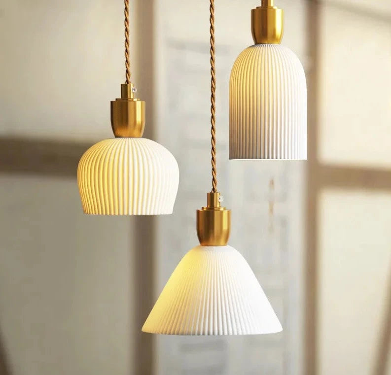 Dining ceramic pendant light