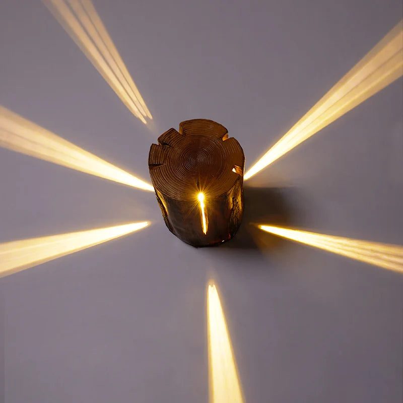 Lampe imitation souche d'arbre LUXEMENT créative