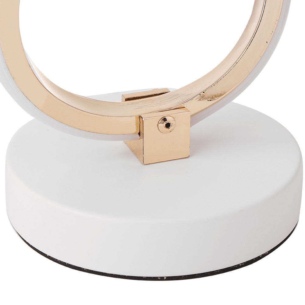 Modern spiralformad LED-bordslampa med varmt ljus
