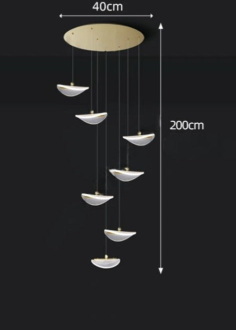 Scandinavische semi-luna kroonluchter