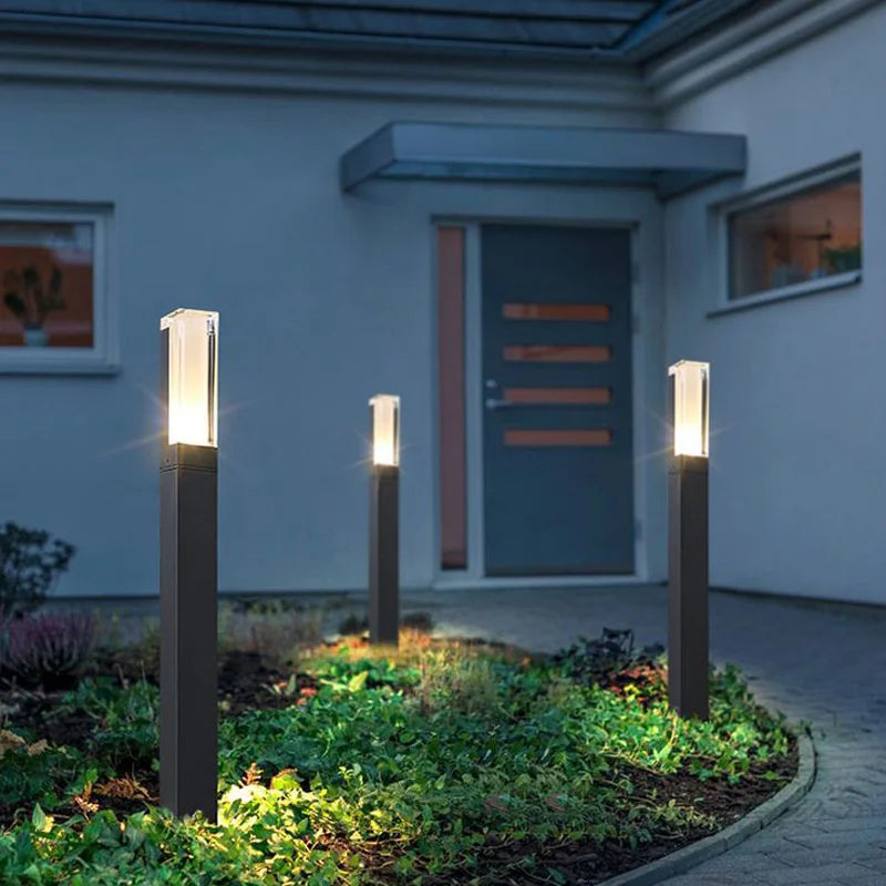 Pilier d'éclairage extérieur pour le jardin