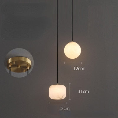 Wabi-Sabi marmor taklampa