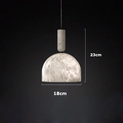 Lámpara colgante LED de mármol natural - Lámpara de techo contemporánea