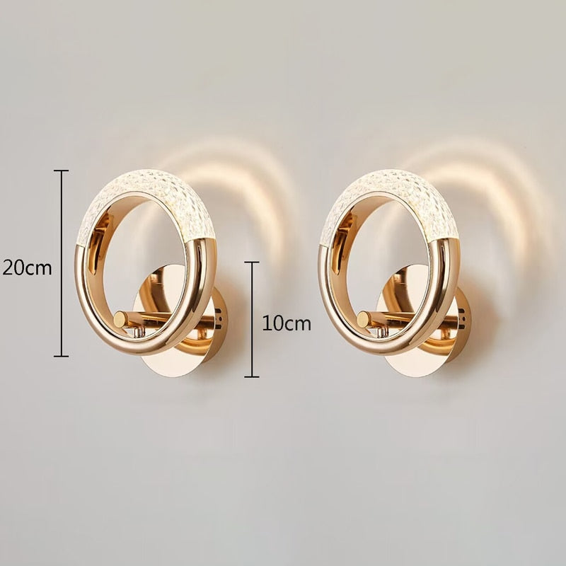 Lampe murale en cristal royal