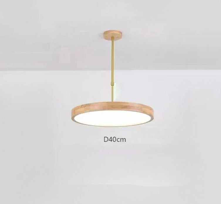 LUXE moderne japanse houten hanglamp voor de woonkamer