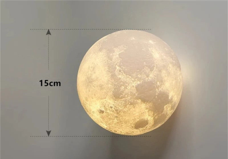 Art deco moon design wall light