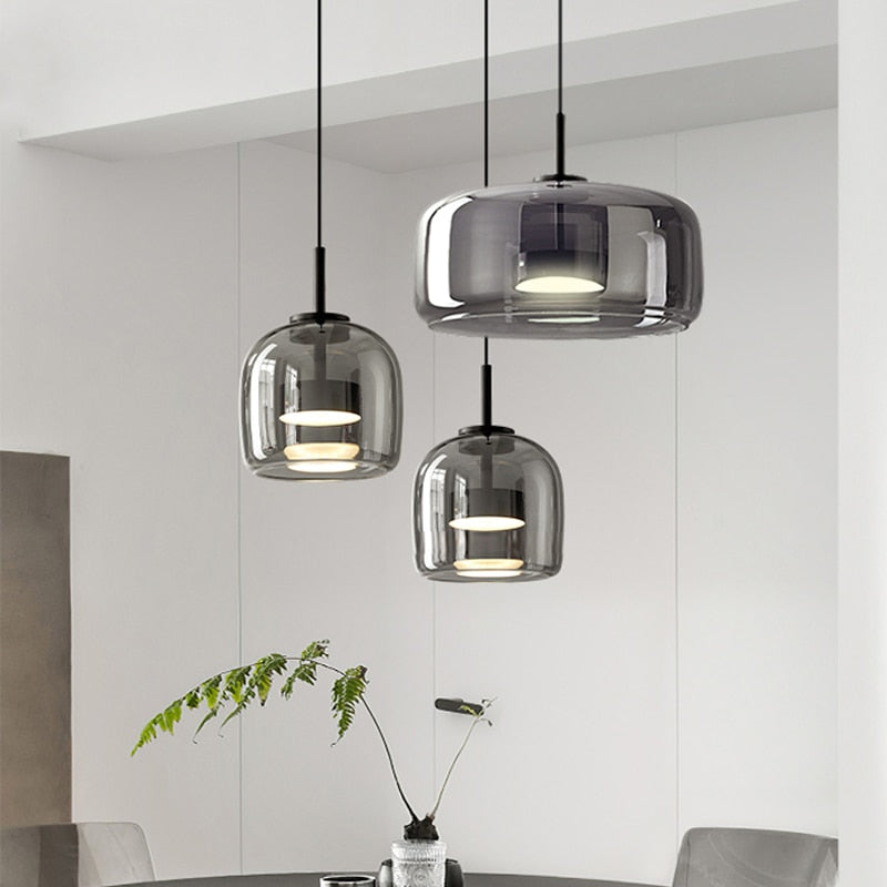 Glazen LED Nordic Hanglamp met verstelbare kabel
