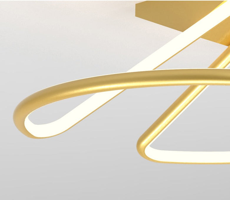 Nordic Minimalist Semi-Oval Ceiling Light