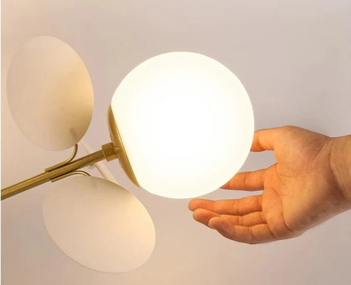 LUXE moderne glazen hanglamp met druivendesign