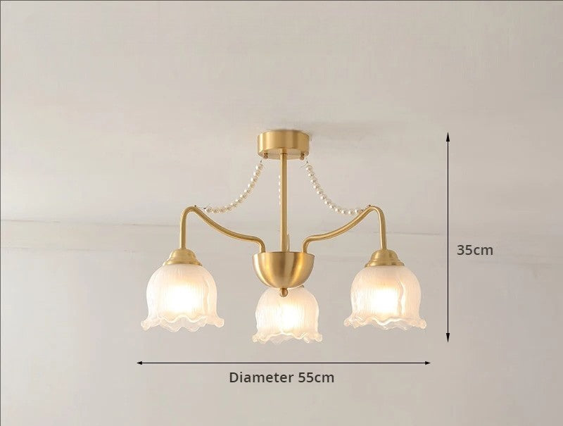 American modern design copper chandelier