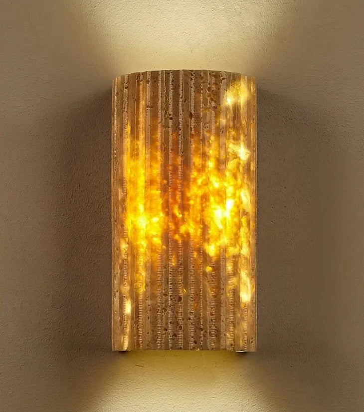 Travertine minimalist ip65 wall lamp