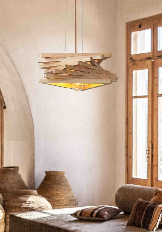 Lámpara colgante de diseño artístico Wabi sabi