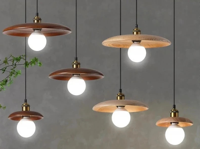 Nordic wood pendant light