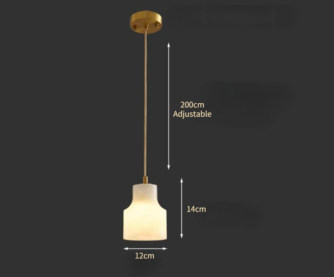 Wabi-Sabi marmor taklampa