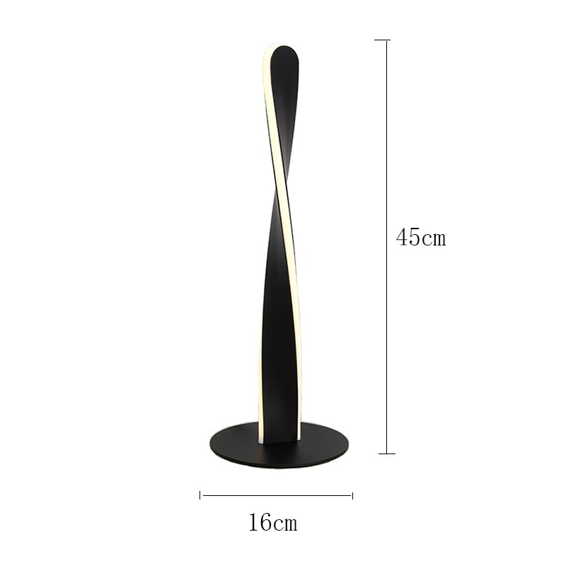 Dimbar modern skrivbordslampa Aluminium