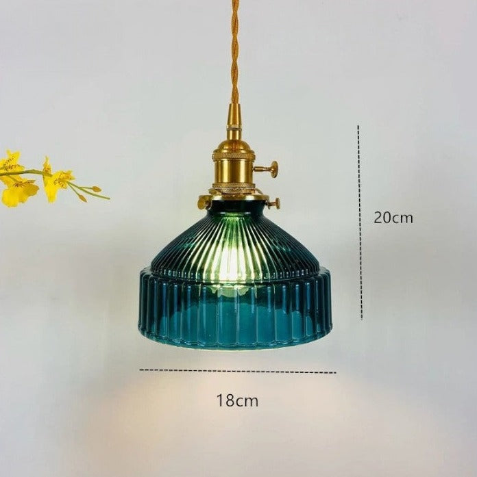 Lámpara colgante de cristal nórdico
