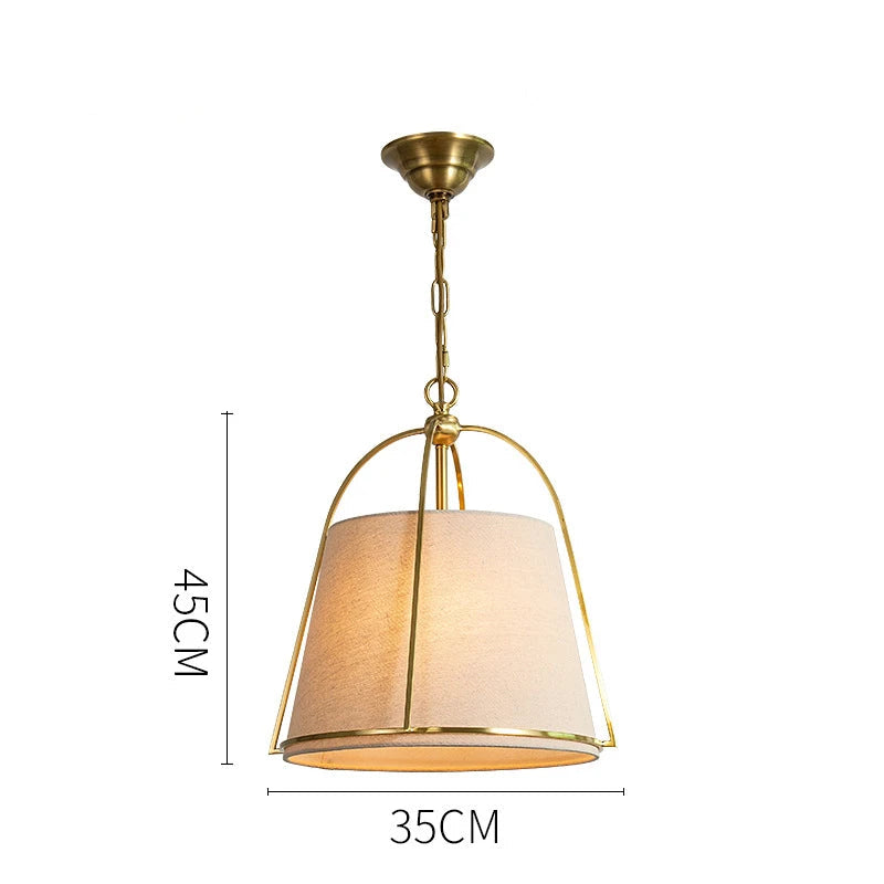 Dimensions of postmodern chandelier LED light with 35cm width and 45cm height, perfect for versatile home lighting decor.