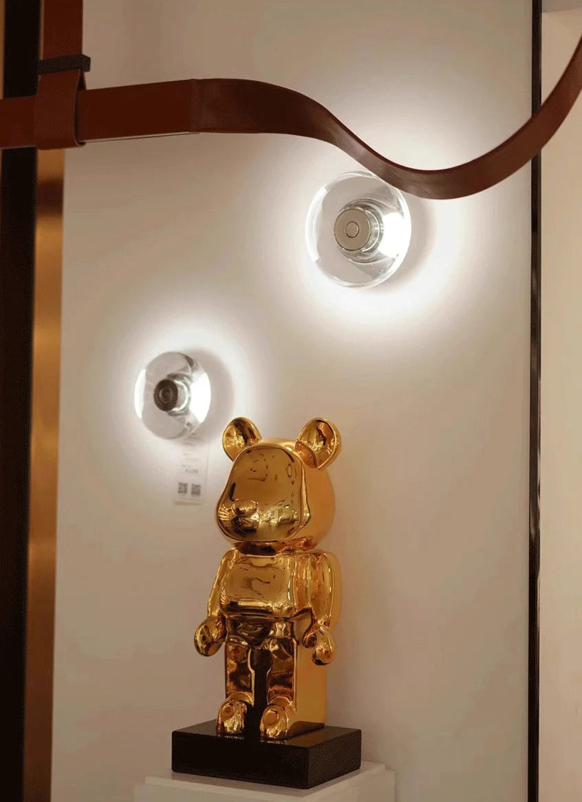 Italian crystal minimalist wall lamp