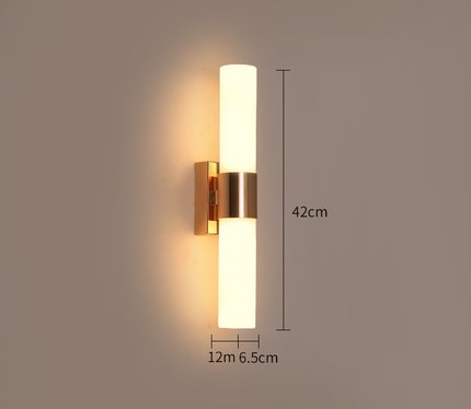 Luxe Goud Led Wandlamp