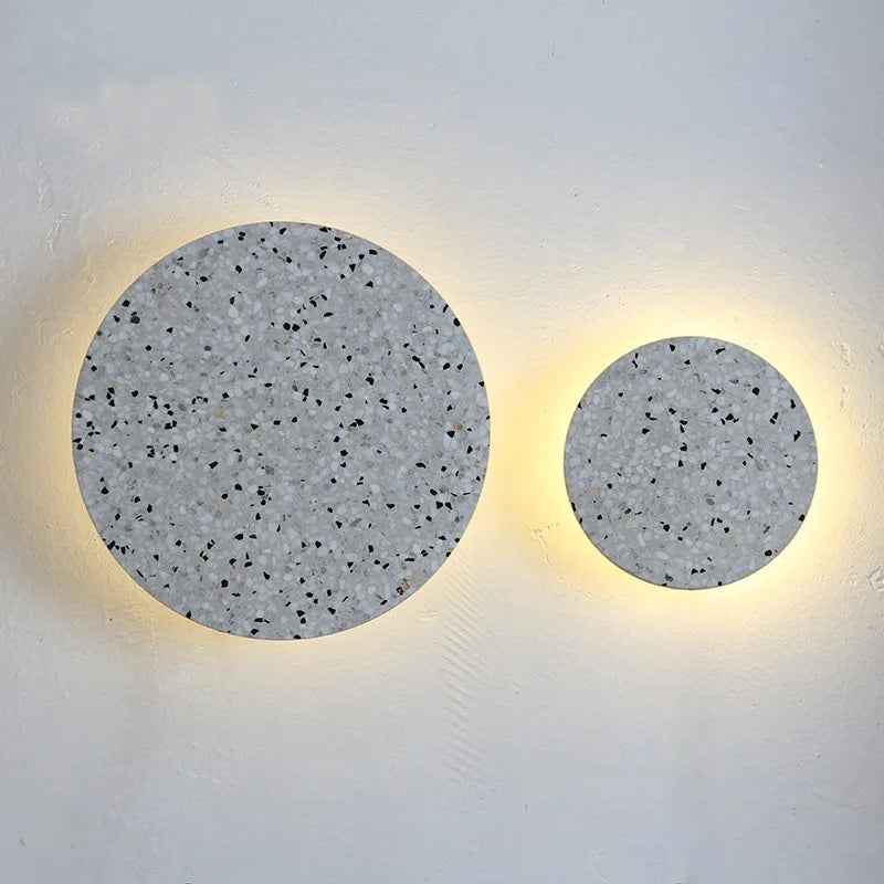 Industrial cement wall lamp