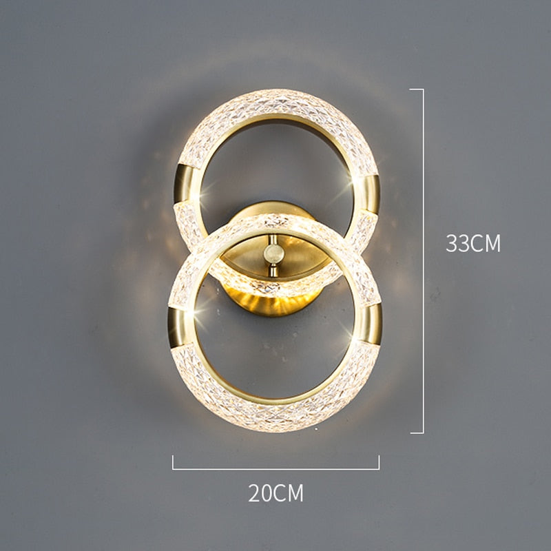 Lampe murale en cristal royal