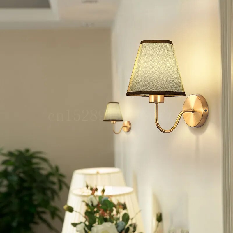 American Fabric Wall Lamp