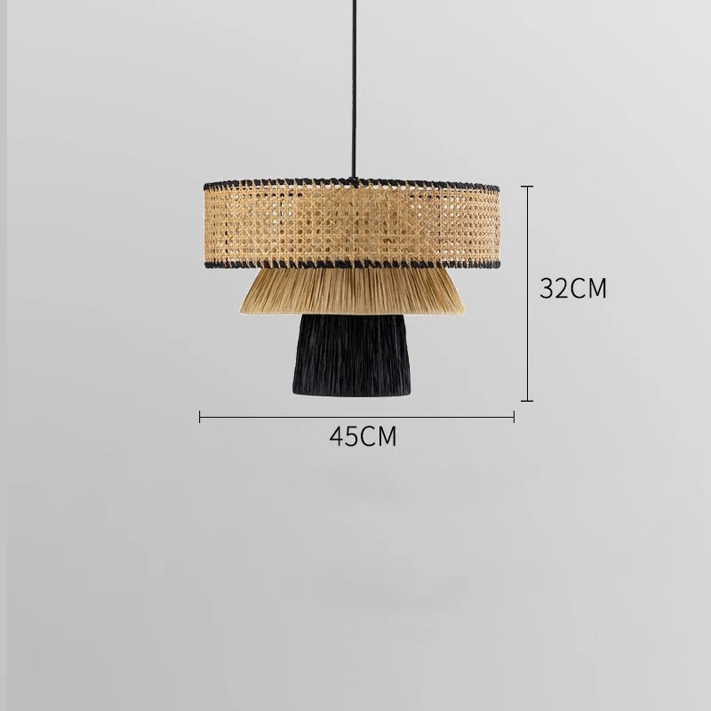 LUXELY nordic rattan pendant light