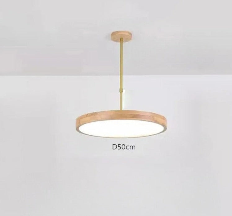 LUXE moderne japanse houten hanglamp voor de woonkamer