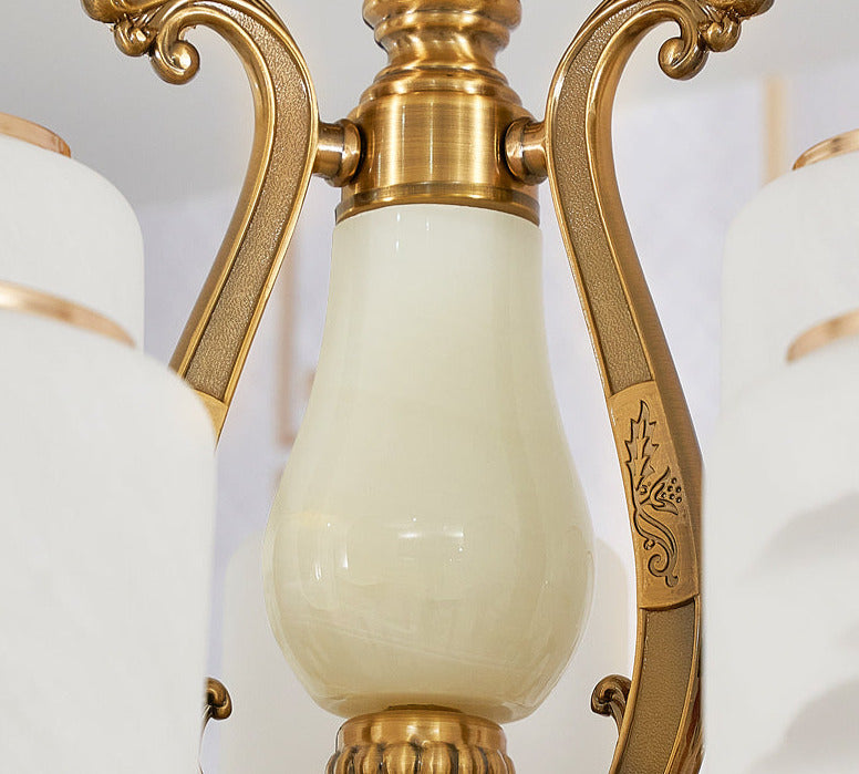 Natürlicher Jade-Kronleuchter Palast