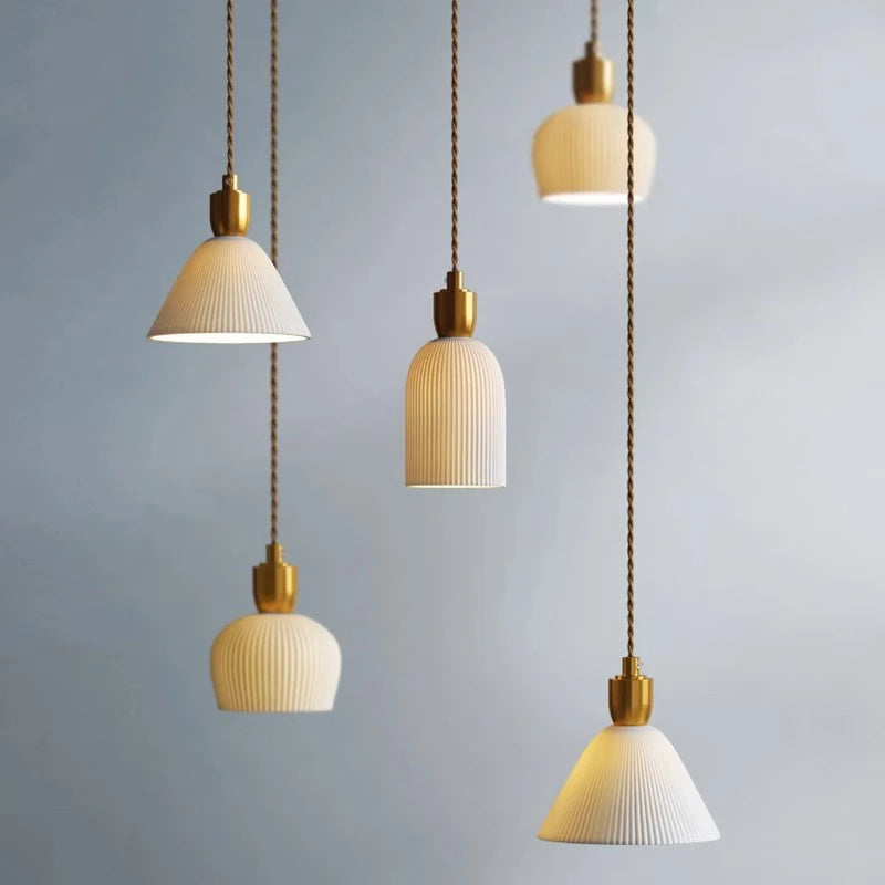 Ceramic pendant light