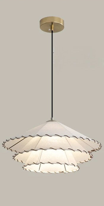 Katoenen linnen hanglamp voor de eetkamer