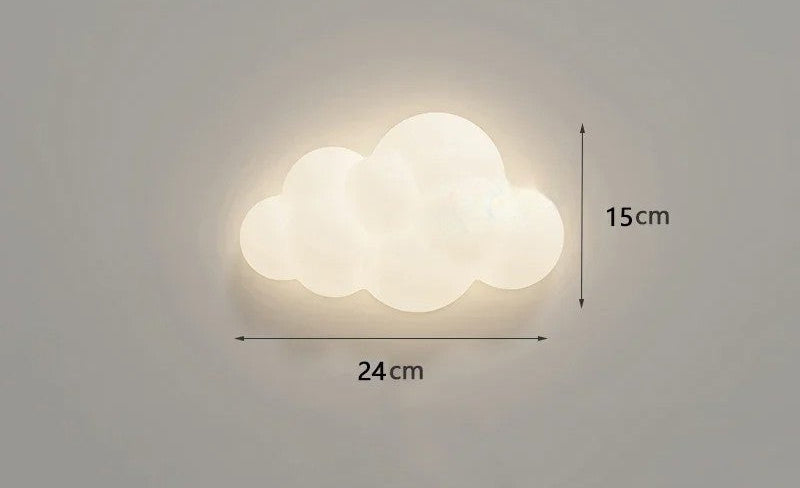 Cloud and star sconce