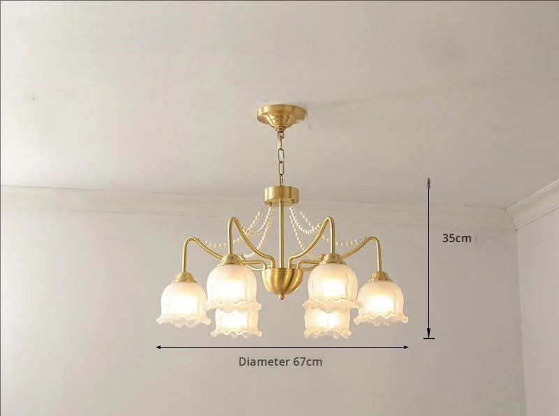 American modern design copper chandelier