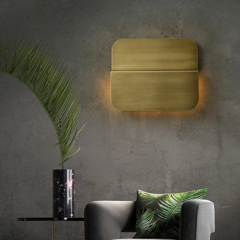 LUXELY modern copper ultra-thin wall lamp
