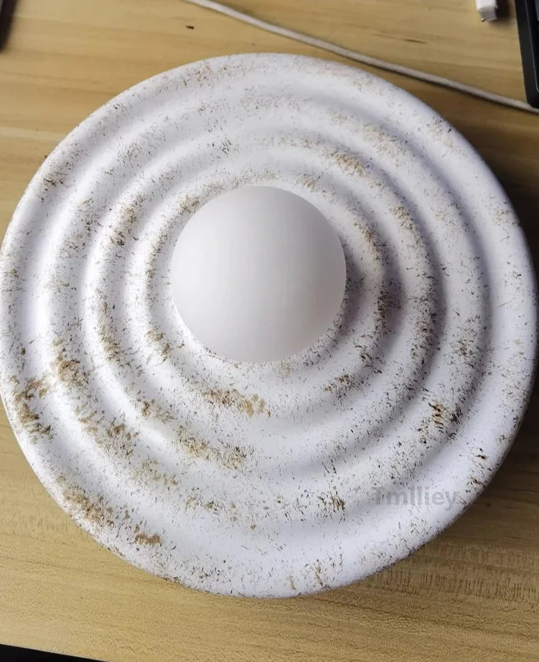 Wabi sabi ronde wandlamp
