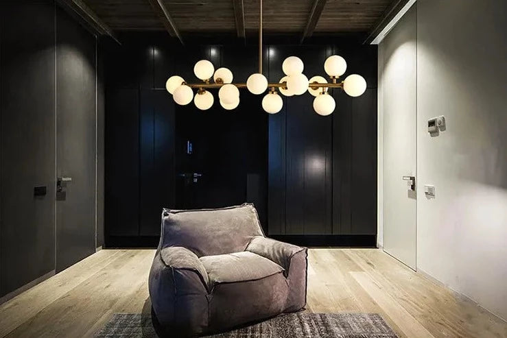 Nordischer Glühbirnen-Kronleuchter für das Esszimmer