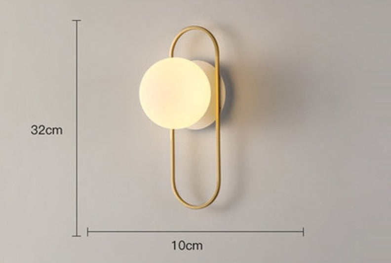 Wandlamp met Scandinavische lamp