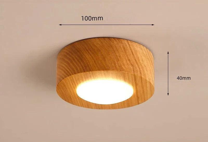 Walnut brass ceiling spotlight for kitchen island