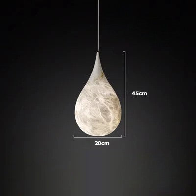 Lámpara colgante LED de mármol natural - Lámpara de techo contemporánea