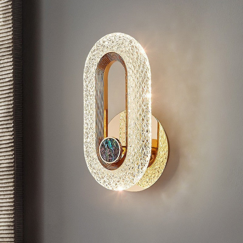 Lampe murale en cristal royal