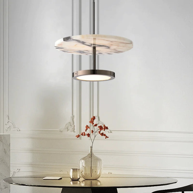 Alabaster modern luxury pendant light