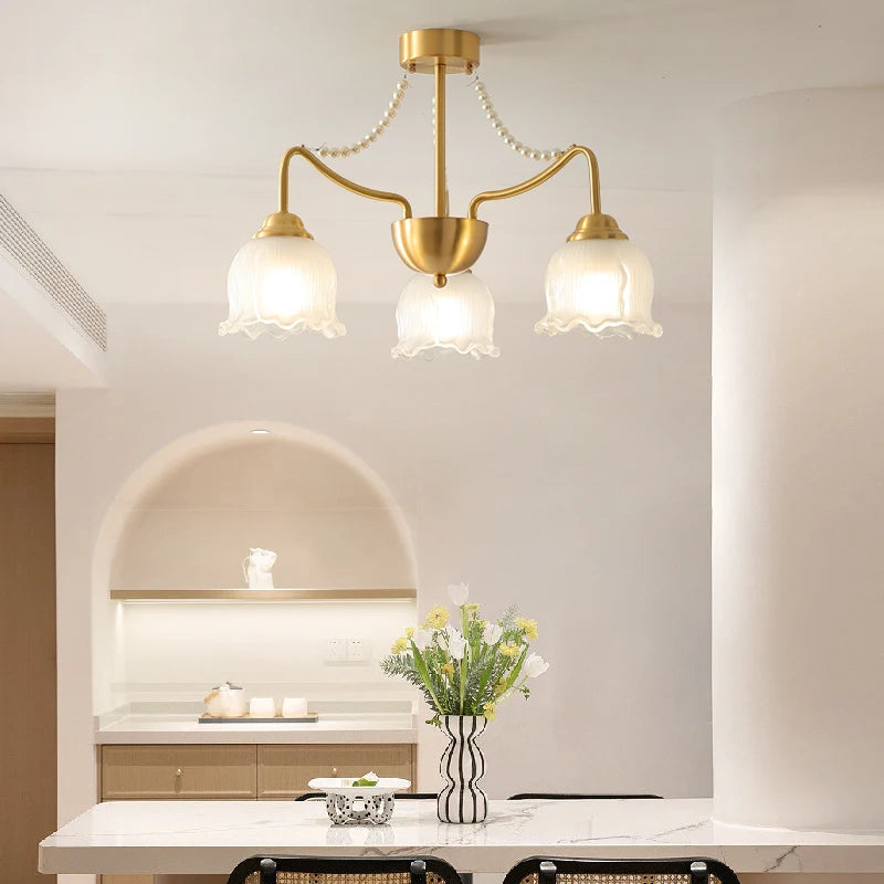 American modern design copper chandelier