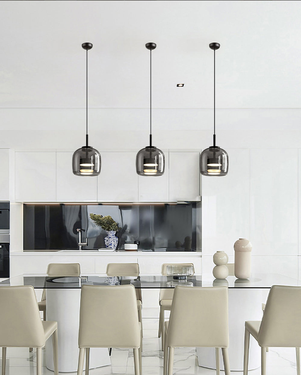 Glazen LED Nordic Hanglamp met verstelbare kabel