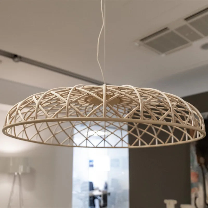 LUXELY Lámpara colgante de malla nórdica para salón