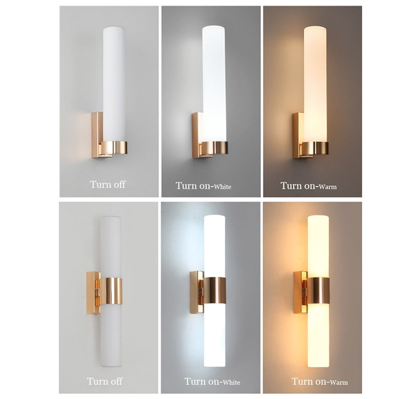 Luxe Goud Led Wandlamp