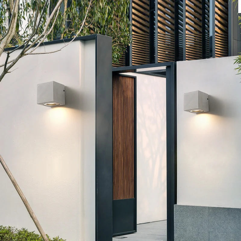 IP65 vägglampa för utomhusbruk i cement