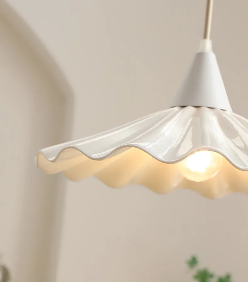 Vintage japan flower pendant light