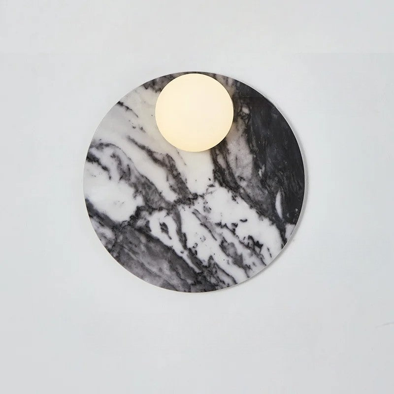 Lyxig vägglampa i marmorsten