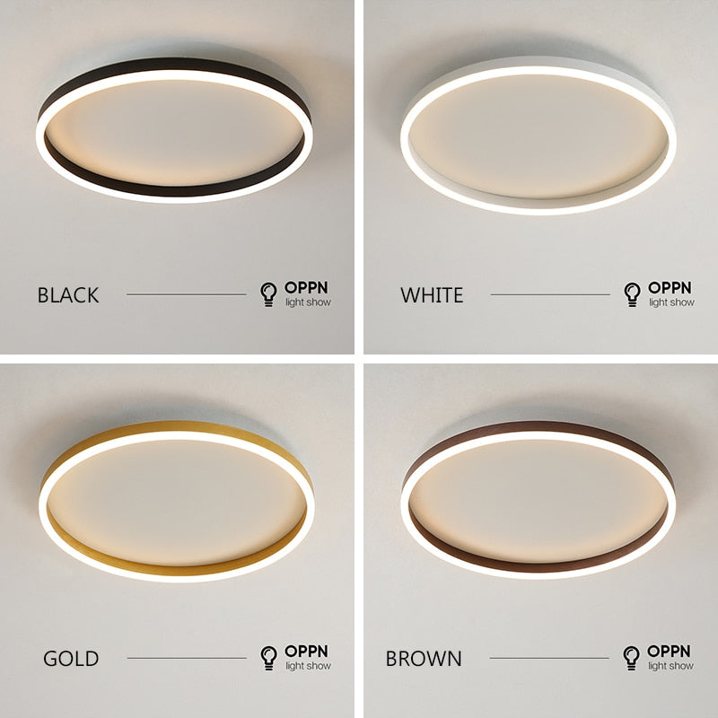 Plafonnier moderne LED de forme ronde