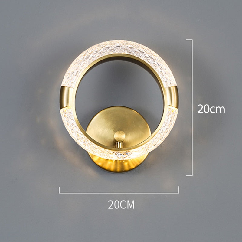 Lampe murale en cristal royal